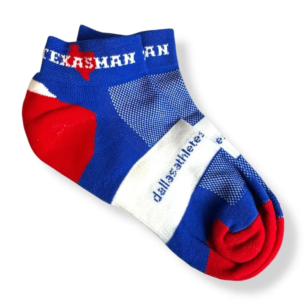 Texasman Triathlon‎ Dallas Athletic Racing Socks Low Cut Unisex Sz M 1 Pair